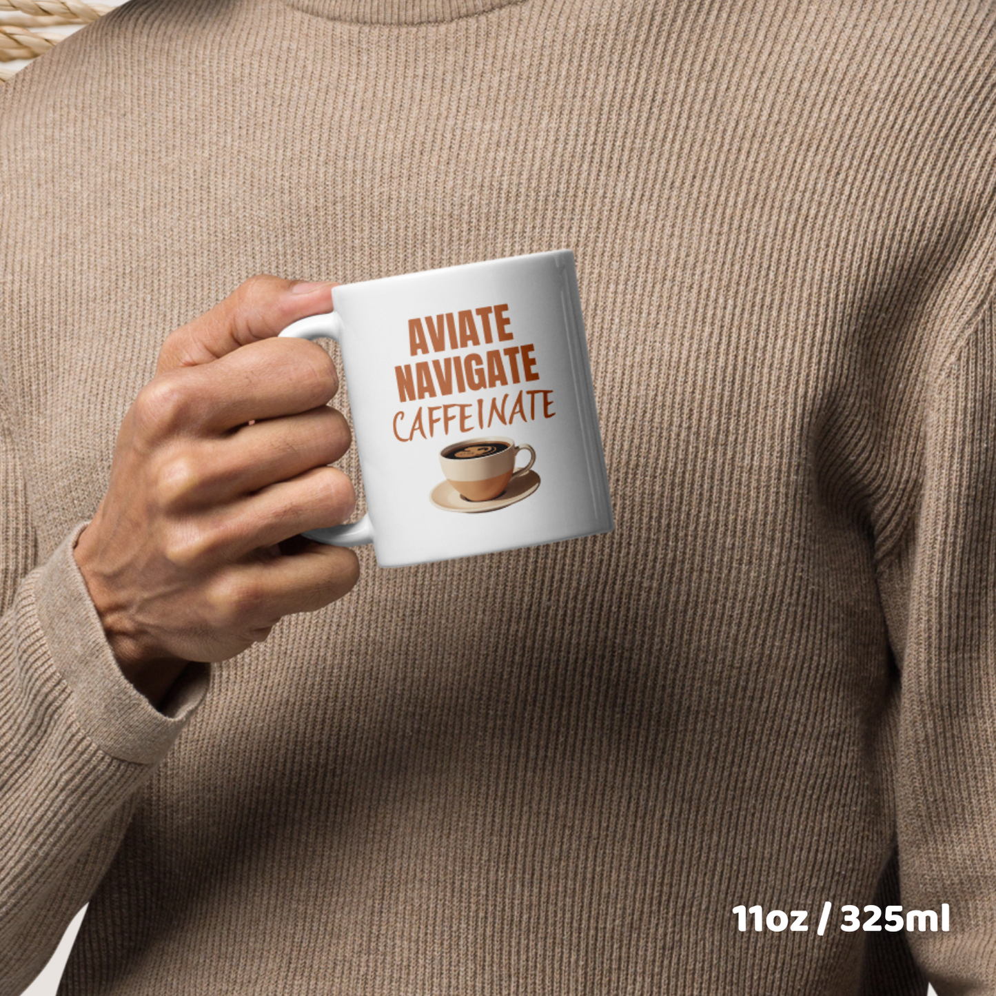 Pilot Coffee Mug – Aviate Navigate Caffeinate