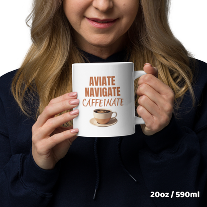 Pilot Coffee Mug – Aviate Navigate Caffeinate