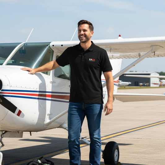 PAPI PERFECT Premium-Piqué Polo Shirt | 2 WHITE 2 RED - The perfect landing design