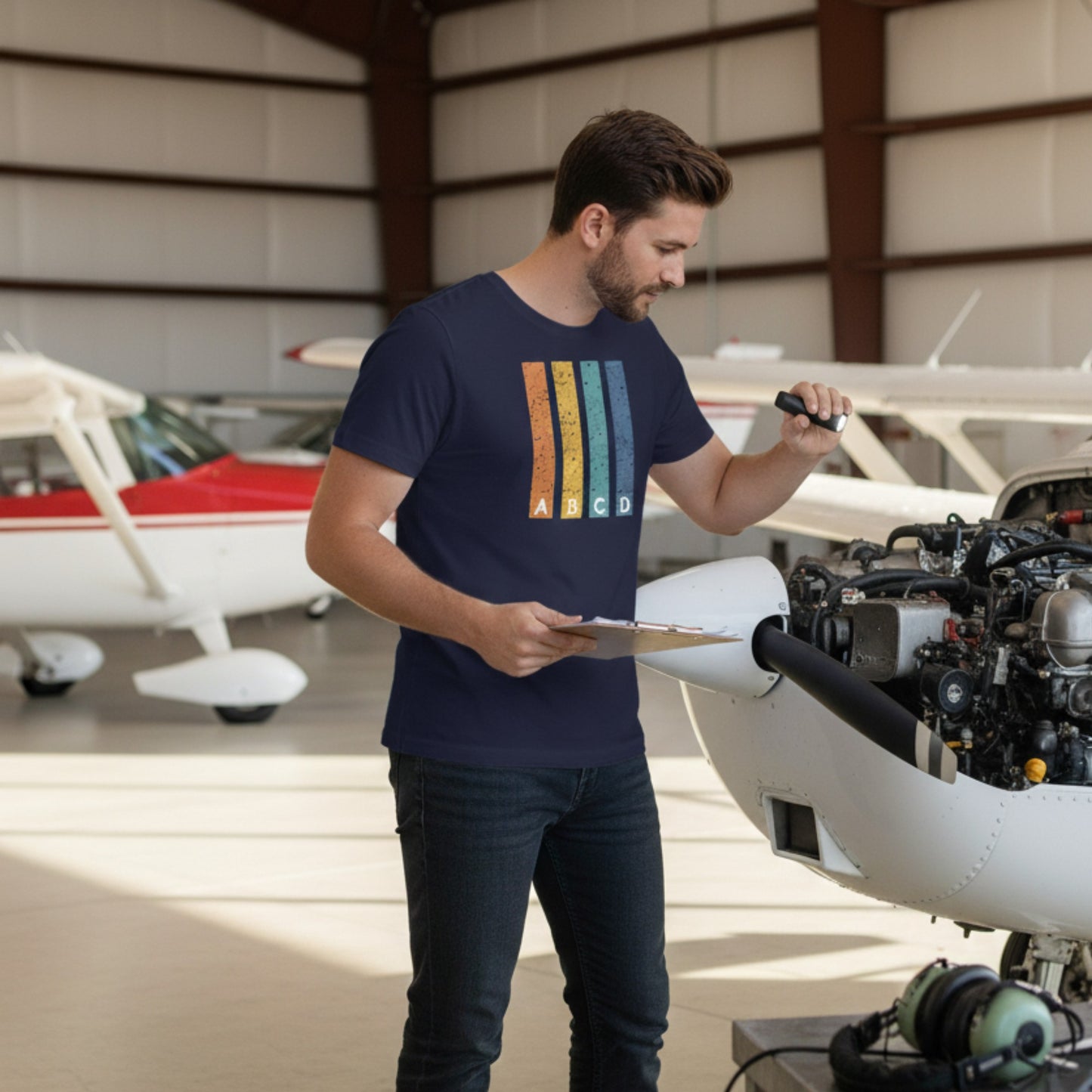ICAO Code Unisex T-shirt with personalized code - Show where you're from!