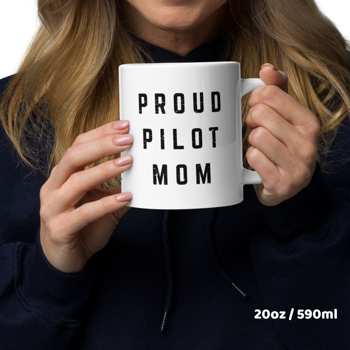 Mug for proud pilot moms “Proud Pilot Mom” – Show your support for your flying offspring