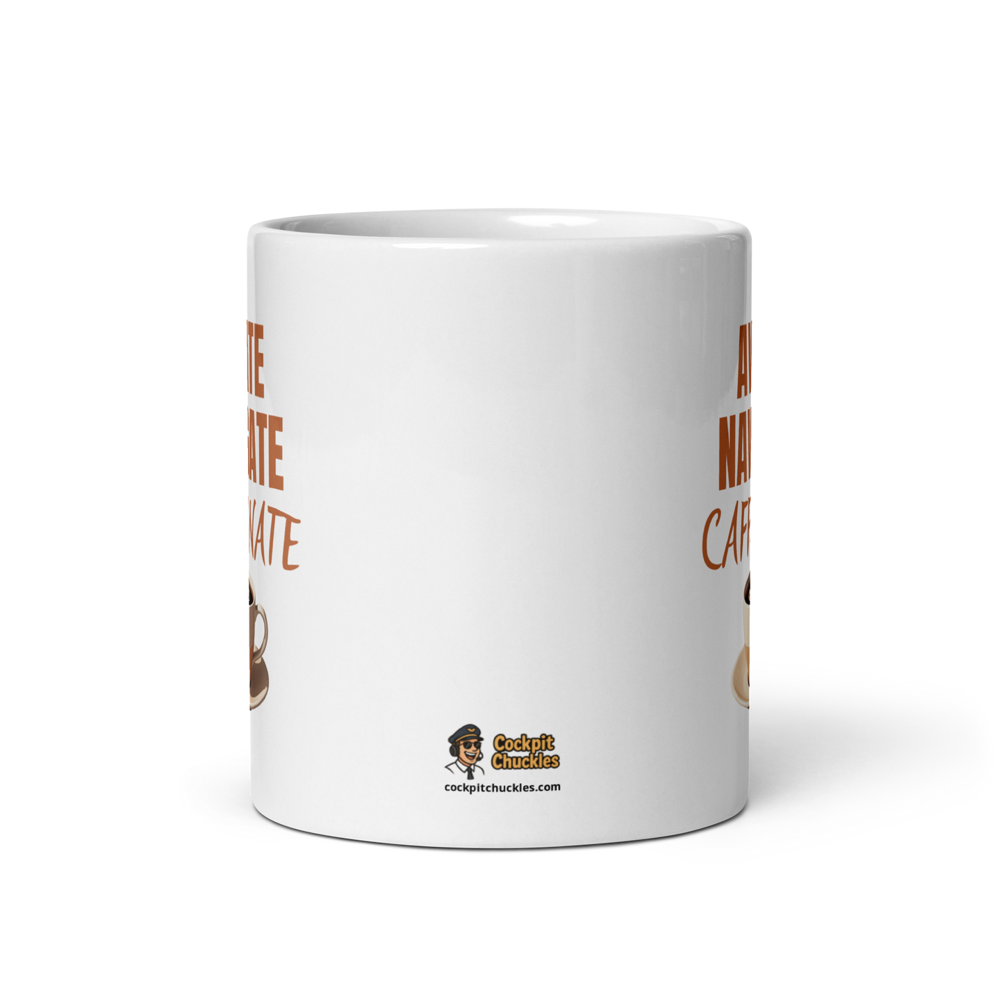Pilot Coffee Mug – Aviate Navigate Caffeinate
