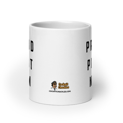 Mug for proud pilot moms “Proud Pilot Mom” – Show your support for your flying offspring